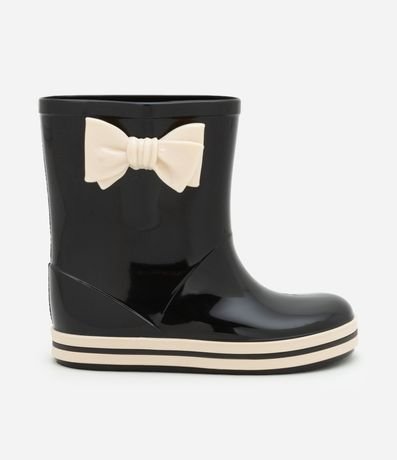 Bota de Lluvia con Lazo y Suela Contrastante - Talle 21/22 al 27/28 5