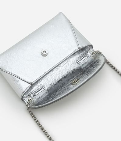 Cartera tipo Billetera en PU con Bretel Transversal de Cadena 5