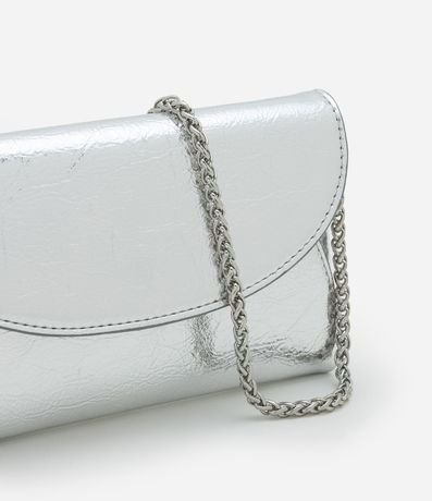 Cartera tipo Billetera en PU con Bretel Transversal de Cadena 7