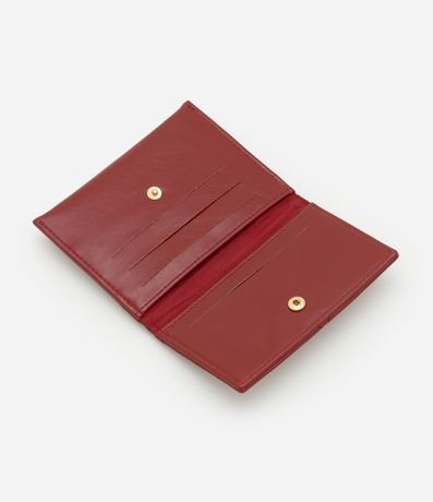 Billetera Sobre Pequeña en PU con Textura Capitoneada y Corazón 5