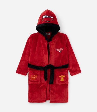 Bata de Baño Infantil con Bordado Mcqueen de Coches - Talle 3 a 8 años 1