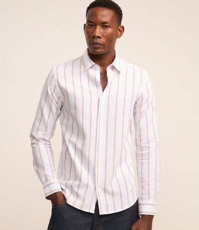 Camisa Slim en Oxford con Rayas