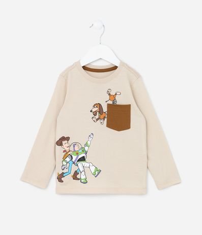 Remera Infantil con Pequeño Bolsillo y Estampa Toy Story - Talle 2 a 6 años