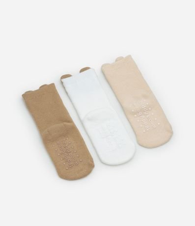 Kit 03 Medias Infantiles de Animalitos y Orejitas - Talle RN a 12 meses 2