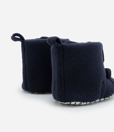 Bota Infantil en Fleece con Bordado Osito - Talle 0 a 12 meses 2