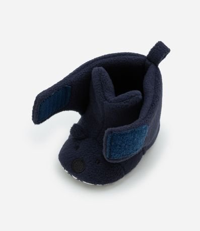 Bota Infantil en Fleece con Bordado Osito - Talle 0 a 12 meses 3