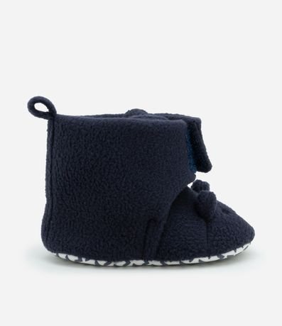 Bota Infantil en Fleece con Bordado Osito - Talle 0 a 12 meses 6