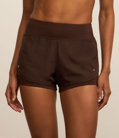 Bermuda Runner Deportiva en Microfibra con Cintura Elástica 2