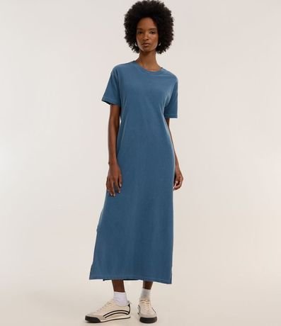 Vestido New Midi en Algodón con Abertura Lateral 3