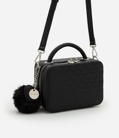 Cartera Transversal Pequeña Camera Bag con Pompón