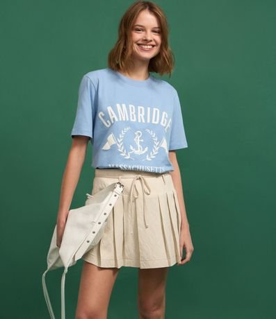 Pollera Mini Sastrería con Pliegues y Lazo en la Cintura 4