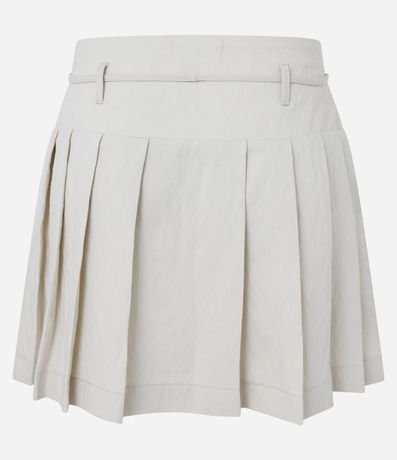 Pollera Mini Sastrería con Pliegues y Lazo en la Cintura 6