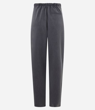 Pantalón Recto Sastrería con Lazo en la Cintura y Estampa Raya de Tiza 6