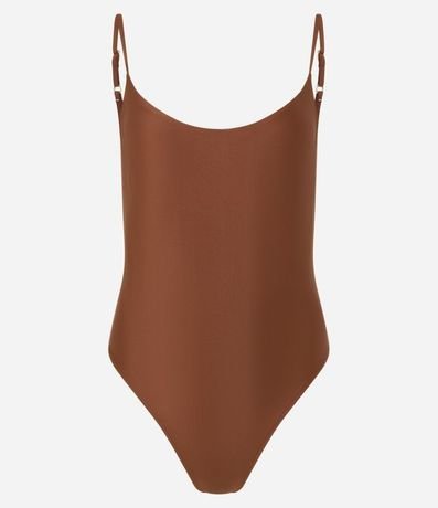 Malla en Microfibra con Escote en la Espalda y Breteles Finos 4