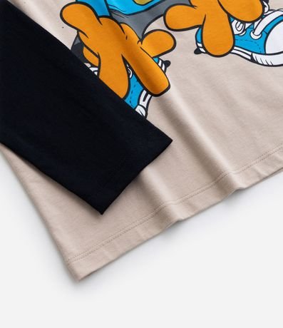 Remera Infantil con Estampa Garfield Brilla en la Oscuridad - Talle 5 a 14 años 4