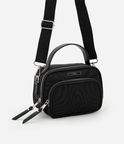 Cartera Camera Bag Pequeña con Textura en Capitoneada 2