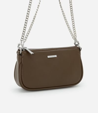 Bolsillo Baguette Pequeña con Bretel de Cadena Desmontable 1