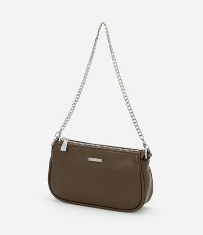 Bolsillo Baguette Pequeña con Bretel de Cadena Desmontable 4