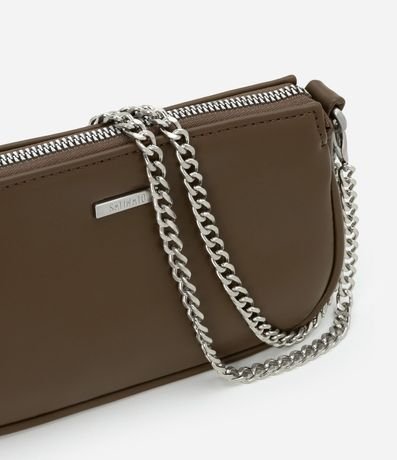 Bolsillo Baguette Pequeña con Bretel de Cadena Desmontable 5