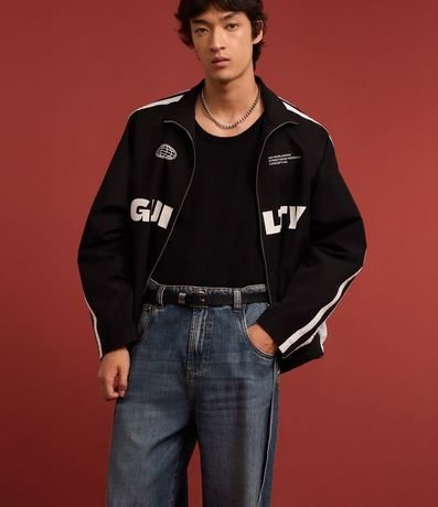 Pantalón Super Baggy en Jeans con Costura Lateral Deslocada 5