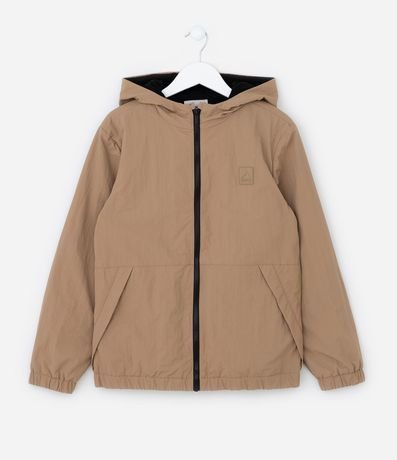 Campera Infantil en Microfibra Pesada con Capucha y Forro Calentito - Talle 5 a 14 años