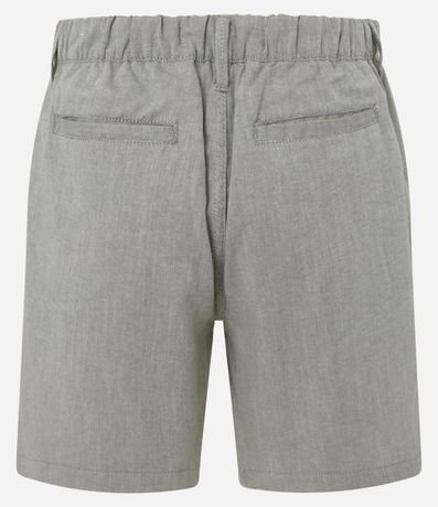 Bermuda en Oxford con Cintura Ajustable 2