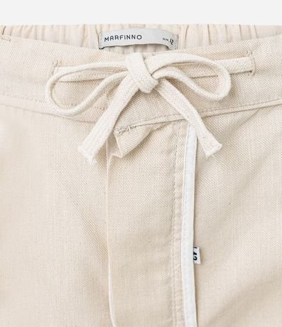 Bermuda en Oxford con Cintura Ajustable 3