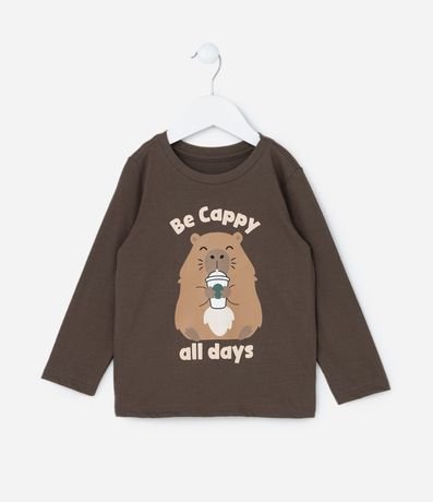 Remera Infantil con Estampa Carpincho - Talle 1 a 6 años