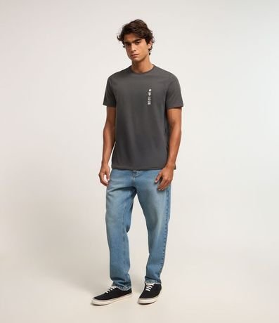 Pantalón Jeans Wide Leg con Cintura Fija