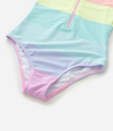 Malla Infantil en Microfibra con Estampa de Bloques de color - Talle 2 a 14 años 3