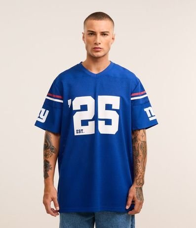 Remera Deportiva en Tecnologia Dry con Estampa NFL Giants