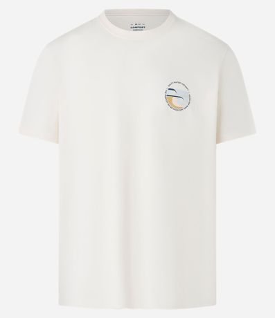 Remera Comfort en Algodón Peruano con Estampa Lettering 5