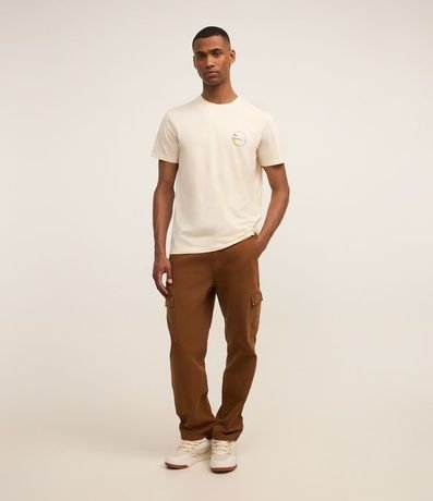 Remera Comfort en Algodón Peruano con Estampa Lettering 2