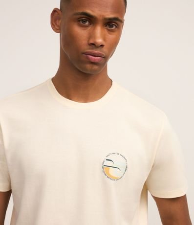 Remera Comfort en Algodón Peruano con Estampa Lettering 4