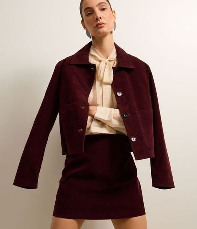 Camisa Texturizada en Voile con Cuello Lazo