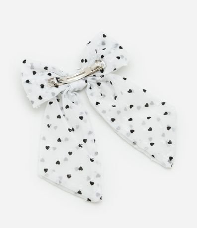 Pinza para el Pelo Infantil Lazo con Estampa Mini Corazones - Talle único 2