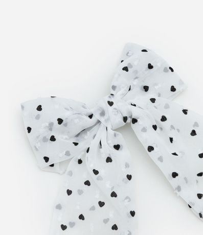 Pinza para el Pelo Infantil Lazo con Estampa Mini Corazones - Talle único 3