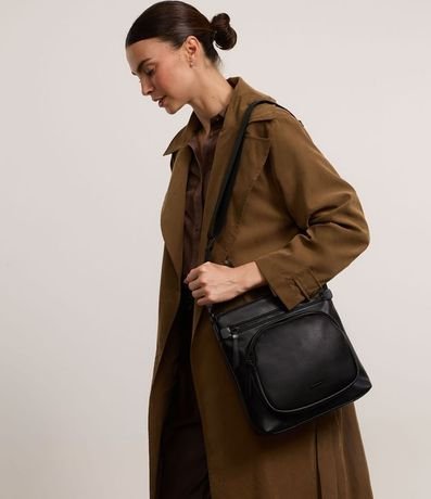 Bolso Postman en PU con Bolsillo Delantero y Correa Ajustable 8