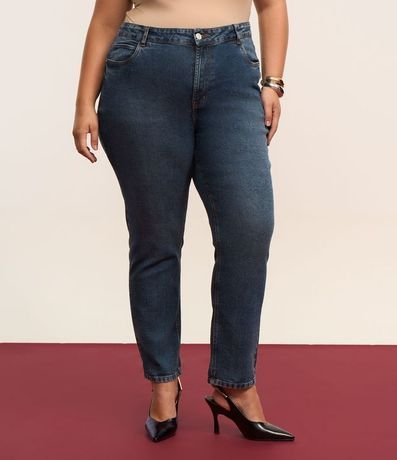 Pantalón Mom Jeans Elastano y Bajo Plegado Curve & Plus Size 2