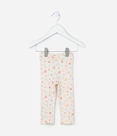Pantalón Legging Infantil con Estampa Floral Liberty - Talle 0 a 18 meses 1