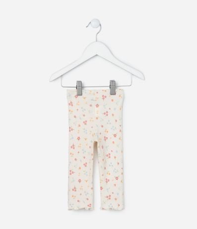 Pantalón Legging Infantil con Estampa Floral Liberty - Talle 0 a 18 meses 2