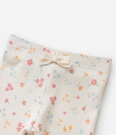 Pantalón Legging Infantil con Estampa Floral Liberty - Talle 0 a 18 meses 5