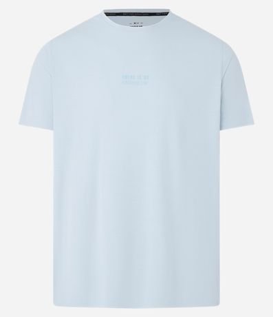 Remera Regular  Deportiva en Tecnologia Dry con Estampa Lettering 4