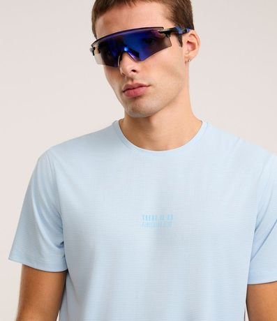 Remera Regular  Deportiva en Tecnologia Dry con Estampa Lettering 3