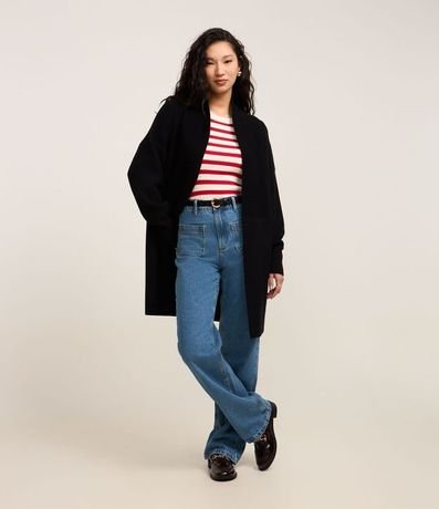 Cardigan en Punto con Sisa Deslocado 2