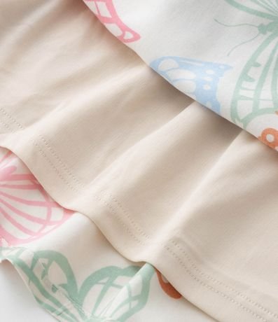 Vestido Infantil con Recorte y Estampa Mariposa - Talle 5 a 14 años 3