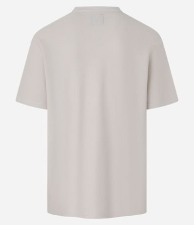 Remera Relaxed en Algodón con Textura Chevron 6