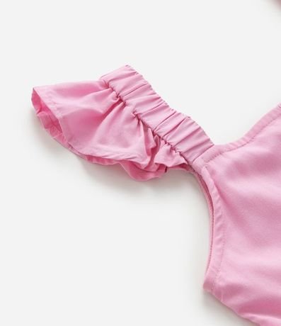 Vestido Infantil con Broderie y Fruncido - Talle 5 a 14 años 3