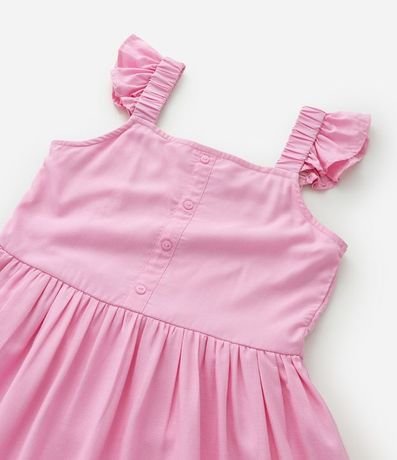 Vestido Infantil con Broderie y Fruncido - Talle 5 a 14 años 4
