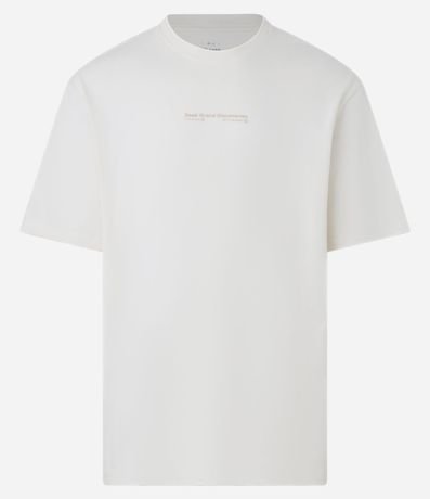 Remera Relaxed con Estampa Lettering y Mapa 4